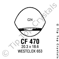 GS CF470 Watch Crystal