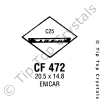 GS CF472 Watch Crystal