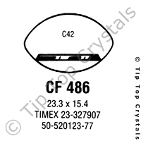 GS CF486 Watch Crystal
