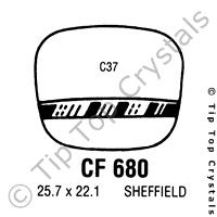 GS CF680 Watch Crystal