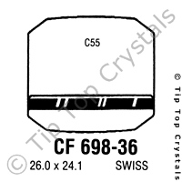 GS CF698-36 Watch Crystal