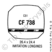 GS CF738 Watch Crystal