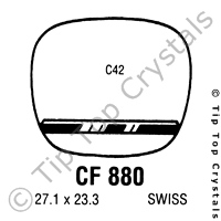 GS CF880 Watch Crystal