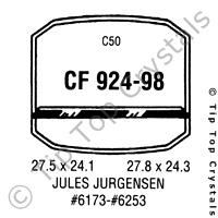 GS CF924-98 Watch Crystal