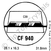 GS CF940 Watch Crystal