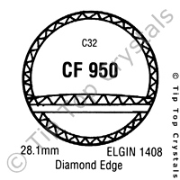 GS CF950 Watch Crystal