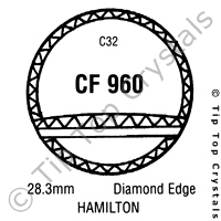 GS CF960 Watch Crystal