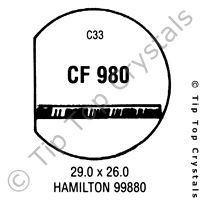 GS CF980 Watch Crystal