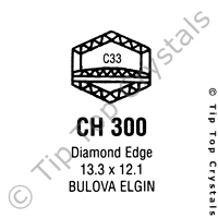 GS CH300 Watch Crystal