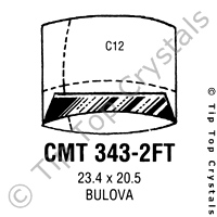 GS CMT343-2FT Watch Crystal