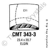 GS CMT343-3 Watch Crystal