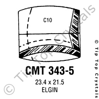 GS CMT343-5 Watch Crystal