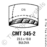 GS CMT345-2 Watch Crystal