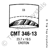 GS CMT346-13 Watch Crystal