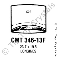 GS CMT346-13F Watch Crystal