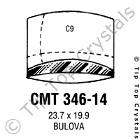 GS CMT346-14 Watch Crystal