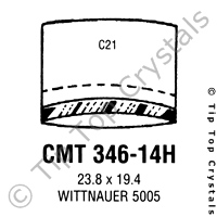 GS CMT346-14H Watch Crystal