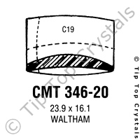 GS CMT346-20 Watch Crystal