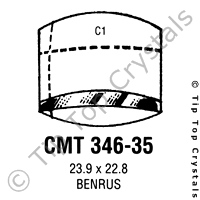GS CMT346-35 Watch Crystal
