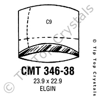 GS CMT346-38 Watch Crystal