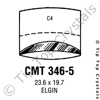 GS CMT346-5 Watch Crystal