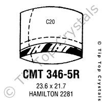 GS CMT346-5R Watch Crystal