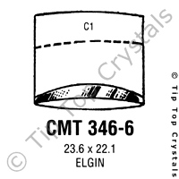 GS CMT346-6 Watch Crystal