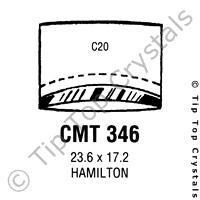 GS CMT346 Watch Crystal