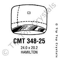 GS CMT348-25 Watch Crystal