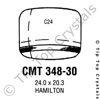 GS CMT348-30 Watch Crystal