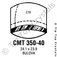 GS CMT350-40 Watch Crystal