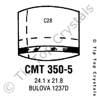 GS CMT350-5 Watch Crystal