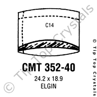 GS CMT352-40 Watch Crystal