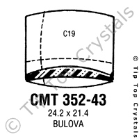 GS CMT352-43 Watch Crystal