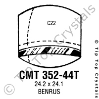 GS CMT352-44T Watch Crystal