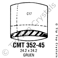 GS CMT352-45 Watch Crystal