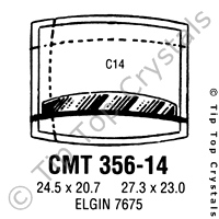 GS CMT356-14 Watch Crystal