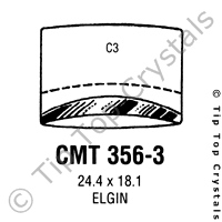 GS CMT356-3 Watch Crystal