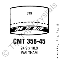 GS CMT356-45 Watch Crystal