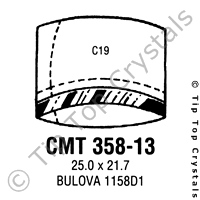 GS CMT358-13 Watch Crystal