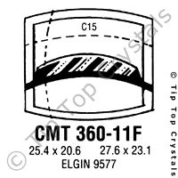 GS CMT360-11F Watch Crystal
