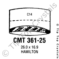 GS CMT361-25 Watch Crystal