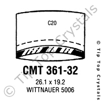 GS CMT361-32 Watch Crystal