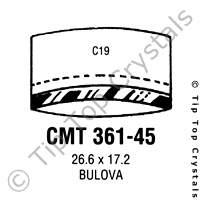 GS CMT361-45 Watch Crystal