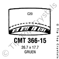 GS CMT366-15 Watch Crystal