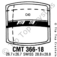 GS CMT366-18 Watch Crystal