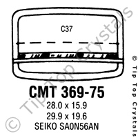 GS CMT369-75 Watch Crystal