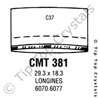 GS CMT381 Watch Crystal
