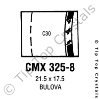 CMX 325-8 21.5mm x 17.5mm