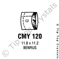 GS CMY120 Watch Crystal